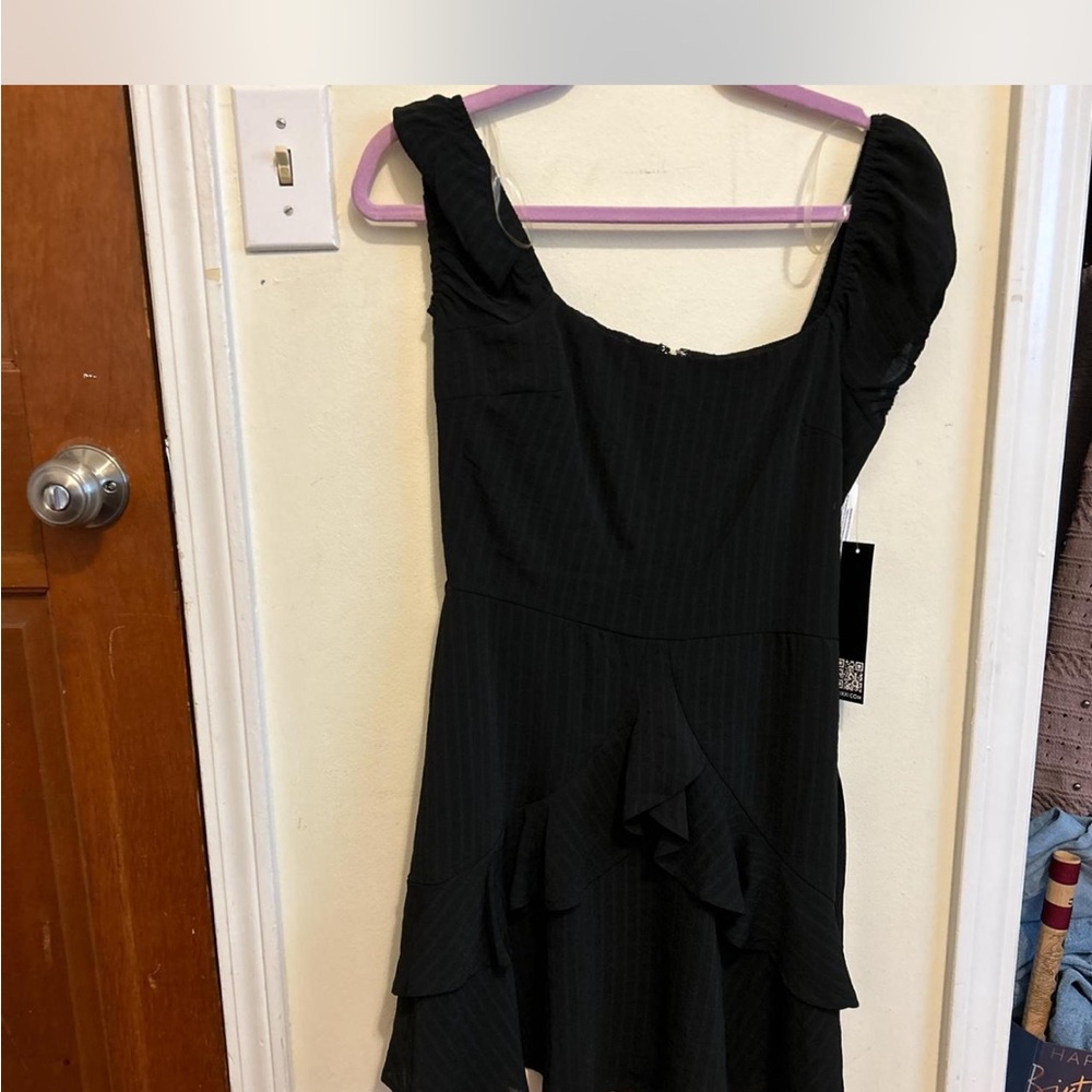 Black Ruffled Dress